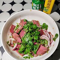 #豪吉藤椒油真香来袭#椒麻牛肉拌香菜的做法图解6