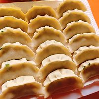 #夏日鲜味轻享健康#韭菜馅锅贴的做法图解12