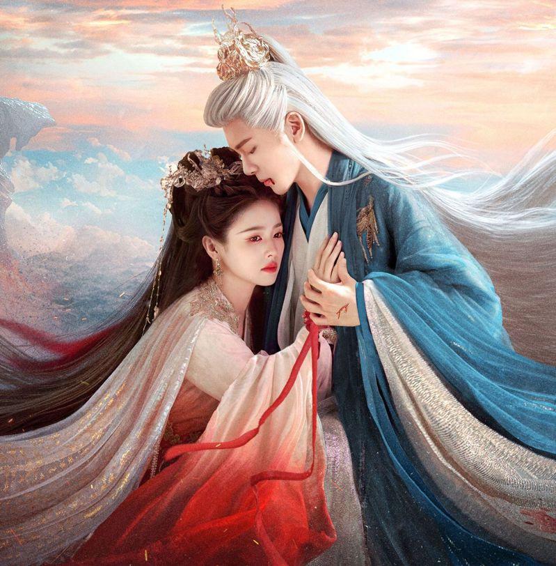 白鹿(左)、曾舜晞主演的仙侠剧「临江仙」,一开播就因为「难看」上热搜。(取材自微博)