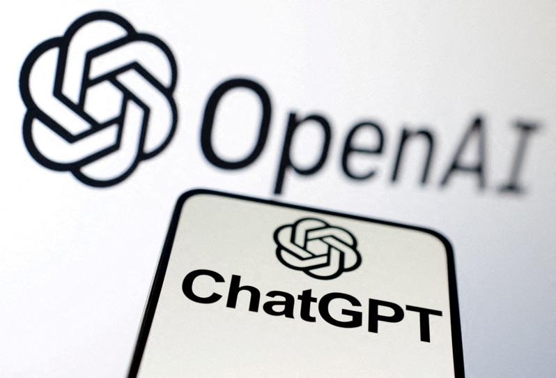 OpenAI和ChatGPT标志,示意图。路透
