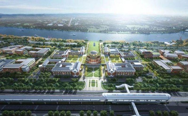 宁波东方理工大学鸟瞰效果图。(取材自澎湃新闻)