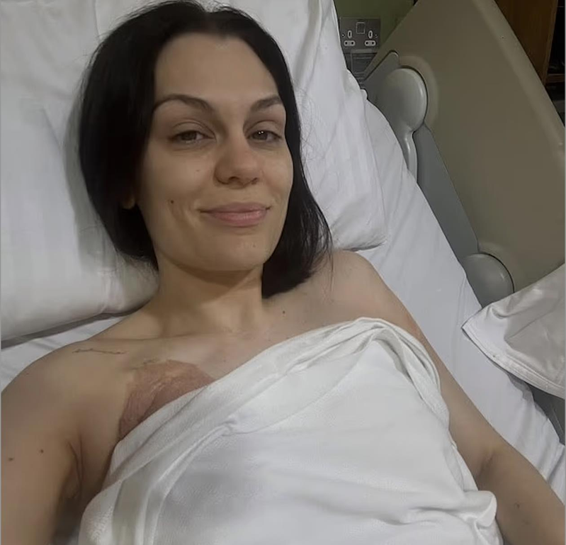 洁西J做了切除乳房手术,但坦言癌细胞仍如影随形。(摘自Instagram)