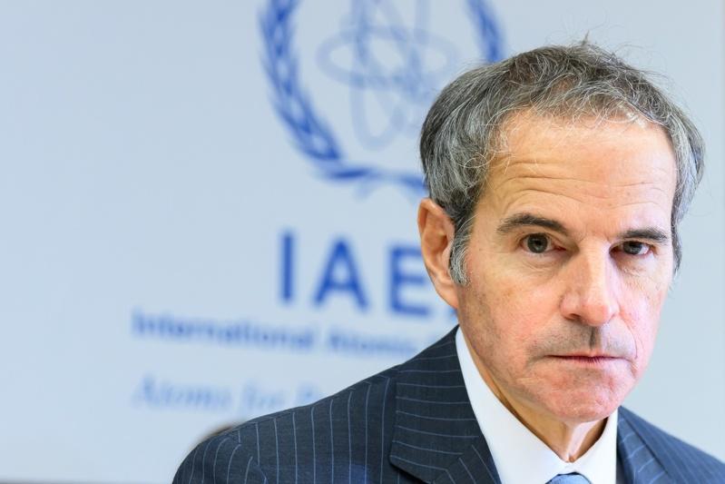 法国、德国与英国今天联合谴责伊朗对国际原子能总署(IAEA)署长葛罗西(图)的「威胁」。欧新社