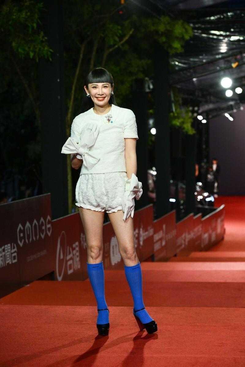 魏如萱走上红毯是星光大道收视最高点。图/台视提供