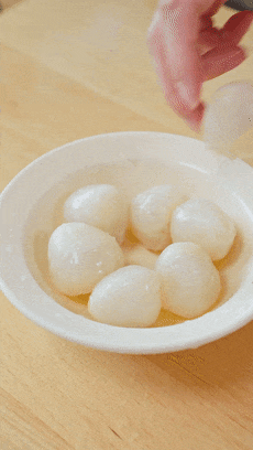 【宝宝辅食】蒸七颗荔枝的做法图解3