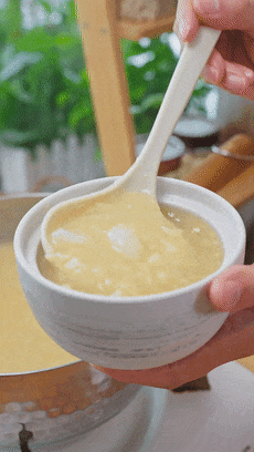 【宝宝辅食】藕粉百合绿豆爽的做法图解10