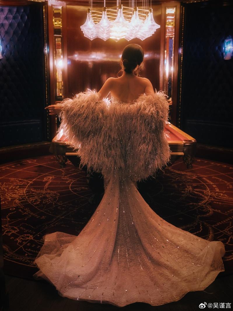 吴谨言出席「VOGUE Film观影之夜」。(取材自微博)
