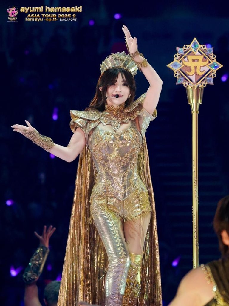 滨崎步刚结束新加坡场次的演出，所到之处皆引发追星旋风。图／大步集成行销提供