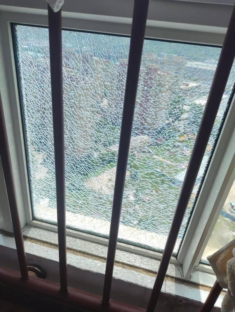 河南民众在处理水塘里热死的鹅。（视频截屏）