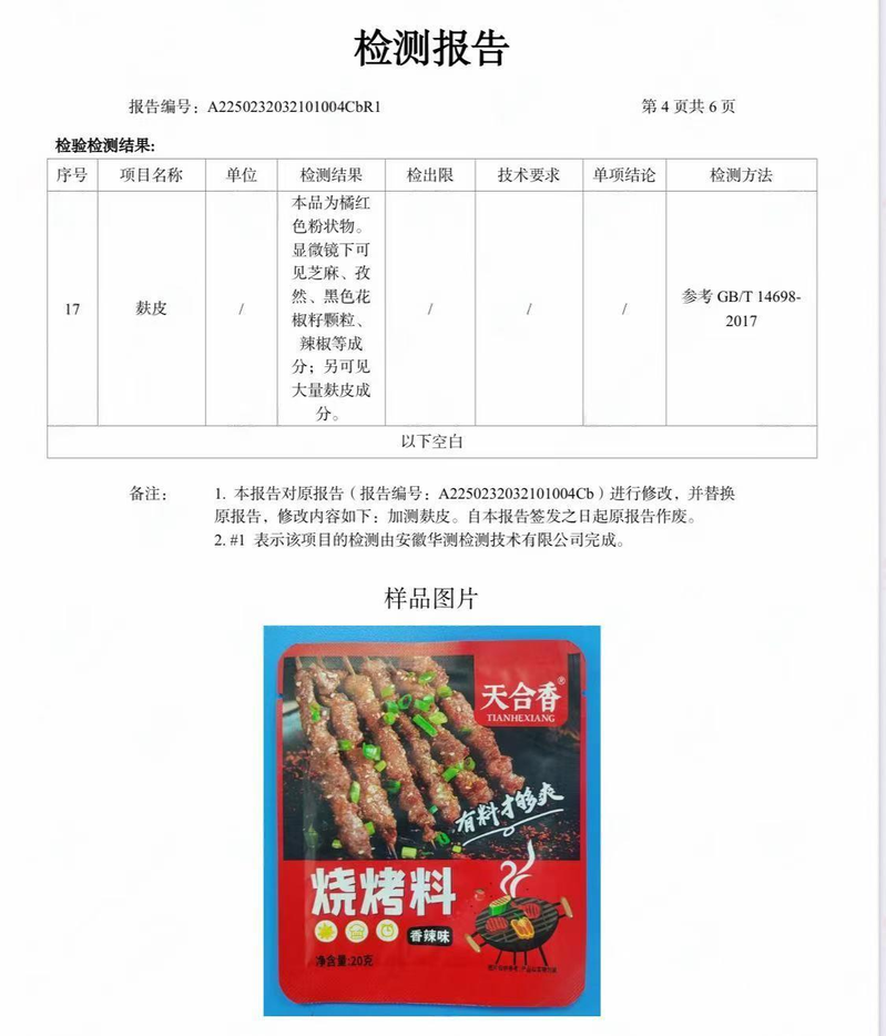 市售的烧烤撒料。（取材自南方+）