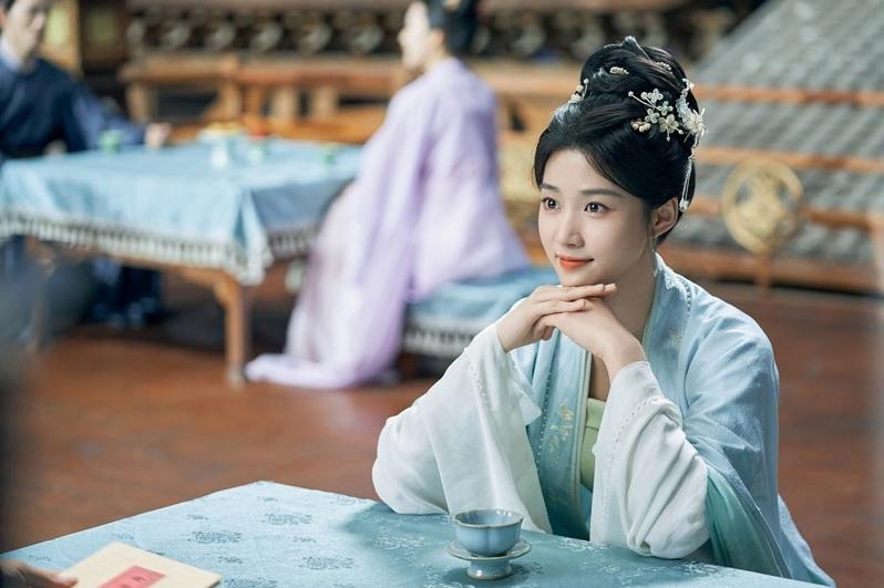 卢昱晓在「五福临门」中饰有勇有谋郦家三娘子。(图／Netflix提供)