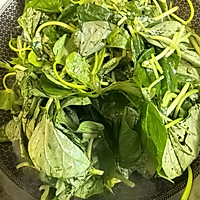 蒜泥番薯叶的做法图解3
