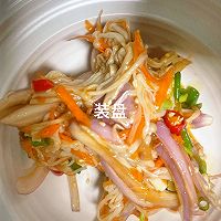 #豪吉藤椒油真香来袭#夏日减脂餐!凉拌金针菇的做法图解18