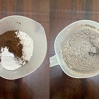 巧克力爆浆玛芬蛋糕—蓬松暄软，一口爆浆！的做法图解3