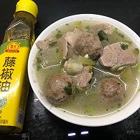 #豪吉藤椒油真香来袭#冬瓜丸子肉片汤的做法图解12