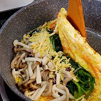 菌菇菠菜蛋饼的做法图解8