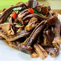 鹿茸菇炒肉的做法图解11