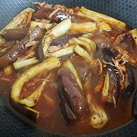蒜辣豉肉烧茄条的做法图解5