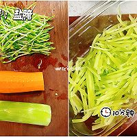 葱油拌三丝,自制葱油打败夏日没胃口!的做法图解5
