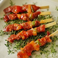 百香果菠萝烤肉串的做法图解6