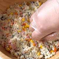 照烧芝士饭团的做法图解3