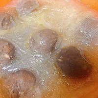 白菜粉丝牛筋丸汤的做法图解8