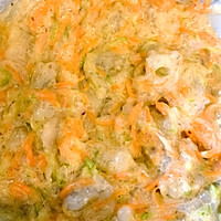 蔬菜鲜虾饼的做法图解5