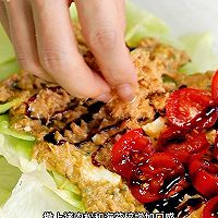 金枪鱼火腿球生菜卷的做法图解11
