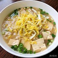 娃娃菜豆腐面的做法图解4