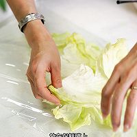 金枪鱼火腿球生菜卷的做法图解7