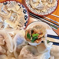 虾仁韭菜鸡蛋瘦肉 三鲜饺子超好吃的做法图解5