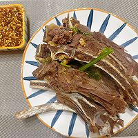 低脂高蛋白减脂餐!清炖牛肋骨(含蘸料)的做法图解1