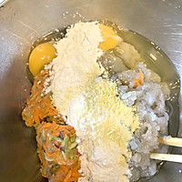 蔬菜鲜虾饼的做法图解4