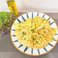 #豪吉藤椒油真香来袭#营养早餐!藤椒味鸡蛋饼的做法图解1
