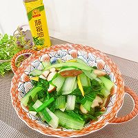 低卡减脂餐!藤椒油炒快白苗菜的做法图解14