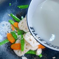 低卡减脂餐!荷兰豆炒藕片(荷塘月色)的做法图解12