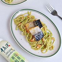 豌豆青酱意面配煎青花鱼，一人食也可以很精致的做法图解17