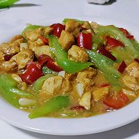 椒蒜丝瓜焖鸡肉的做法图解7