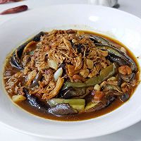 蒜辣豉肉烧茄条的做法图解7