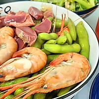 夏日一口糟货（大头虾、鸭胗、毛豆）的做法图解5
