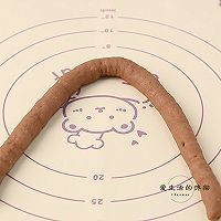 爱心酥粒巧克力面包的做法图解5