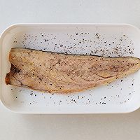 豌豆青酱意面配煎青花鱼，一人食也可以很精致的做法图解2