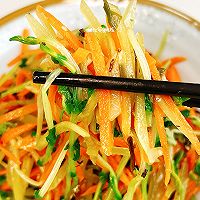 葱油拌三丝,自制葱油打败夏日没胃口!的做法图解9