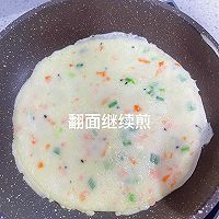 #豪吉藤椒油真香来袭#营养早餐!藤椒味鸡蛋饼的做法图解14