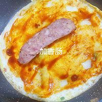#豪吉藤椒油真香来袭#元气满满的营养早餐!鸡蛋煎饼的做法图解17