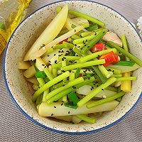 #豪吉藤椒油真香来袭#低卡减脂餐!藤椒味蒜苔炒土豆的做法图解17