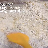 空气炸锅烤箱恰巴塔(免揉面)的做法图解1