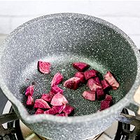 紫薯泥米糊的做法图解2