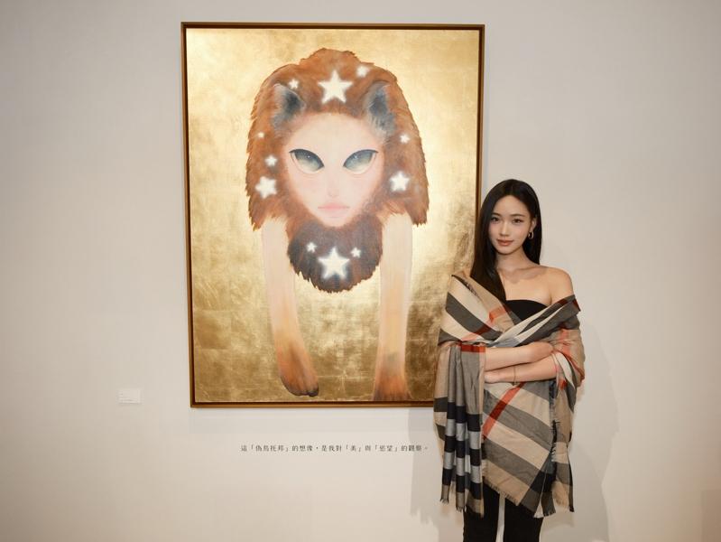 Lily许韶恩的画展引发网友热议。(图/正好公关提供)