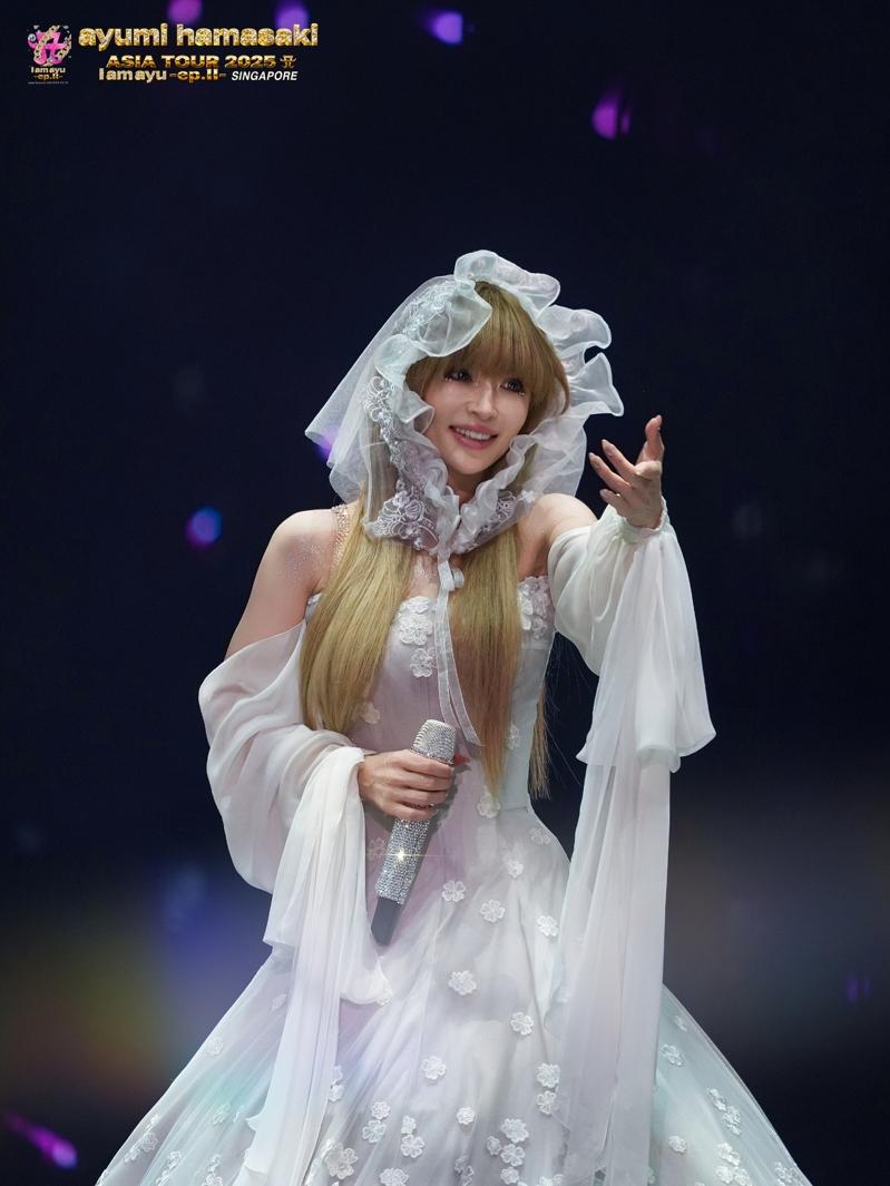 滨崎步刚结束新加坡场次的演出，所到之处皆引发追星旋风。图／大步集成行销提供